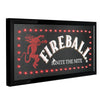 Licensed Fireball Framed Flashing LED Marquee Wall Sign (19"x10")